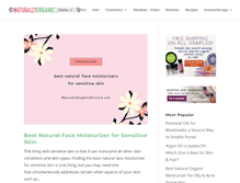 Tablet Screenshot of naturallyorganicskincare.com